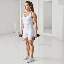 Dumbbell Curtsy Lunge