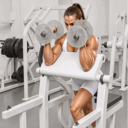 Dumbbell Preacher Hammer Curl