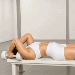 Dumbbell Rolling Triceps Extension