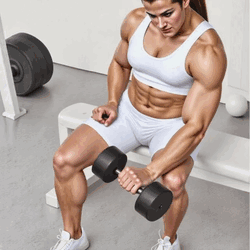 Seated Dumbbell Reverse Wrist Curls