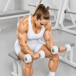 Seated Dumbbell Wrist Curls