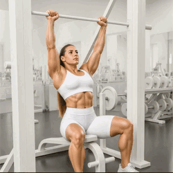 Smith Machine Seated Shoulder Press
